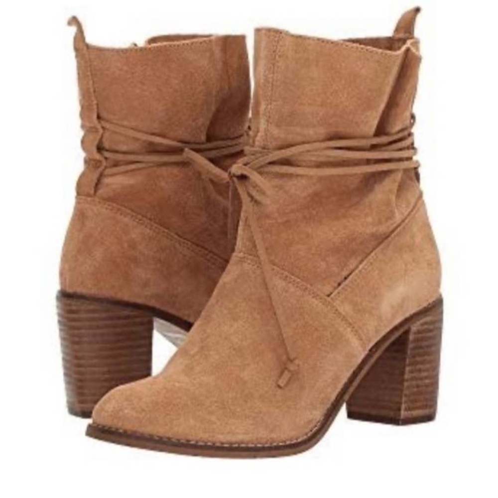 Toms Tan Lace Up Boots